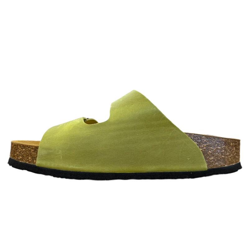 Plakton Malaga Mid Ledersandale für Damen - Pistazie