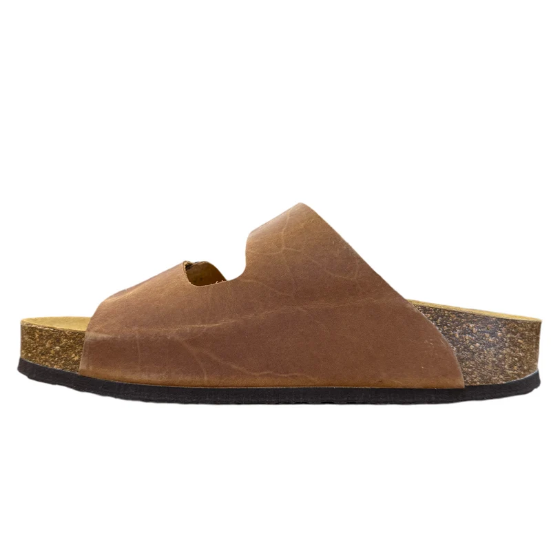 Plakton Damen Malaga Mid Ledersandale – Hellbraun