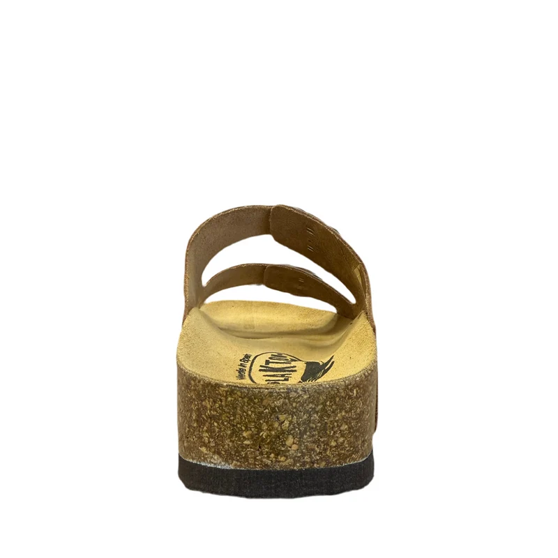 Plakton Damen Malaga Mid Ledersandale – Hellbraun