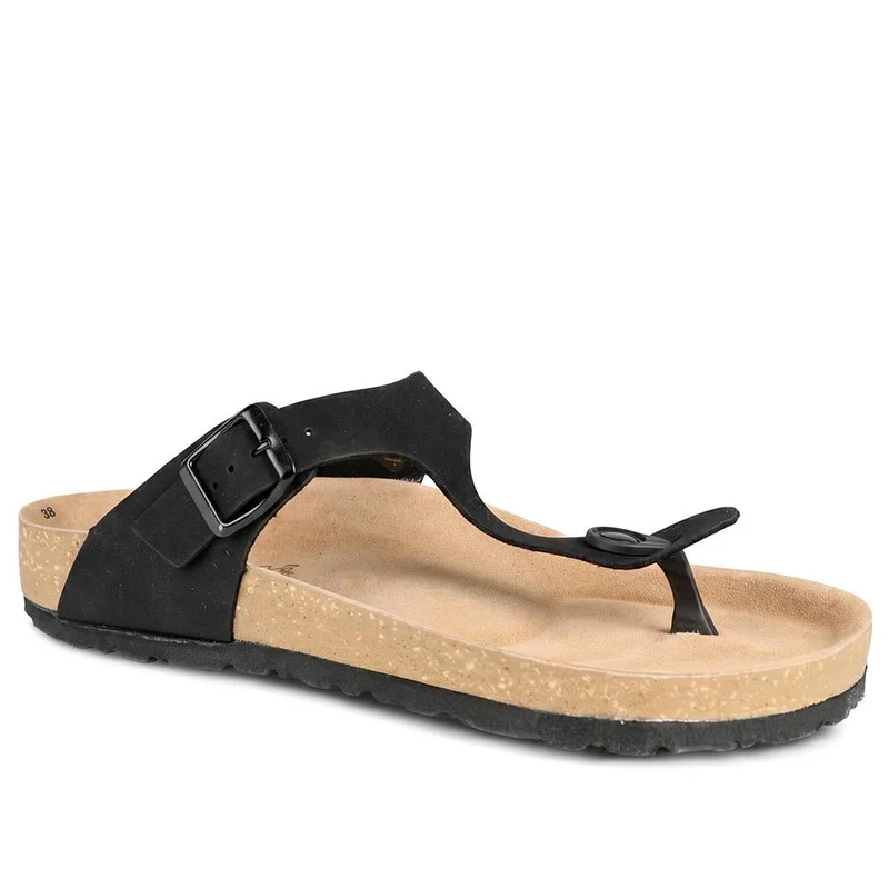 Inblu Nero Toe Post Sandals - INB43059 / 330 396 - Black