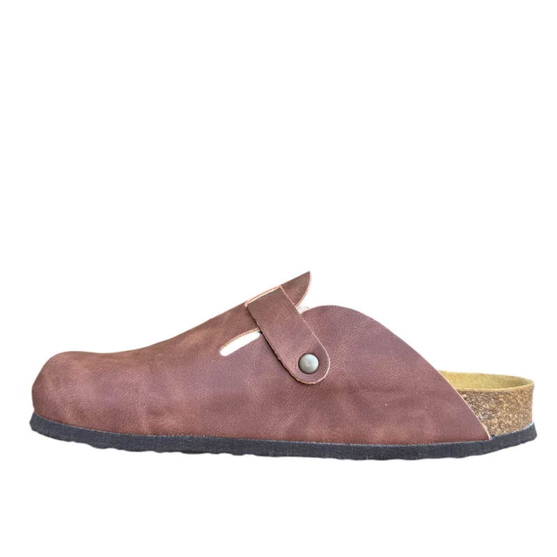 Plakton Gibraltar Lederpantolette - Braun