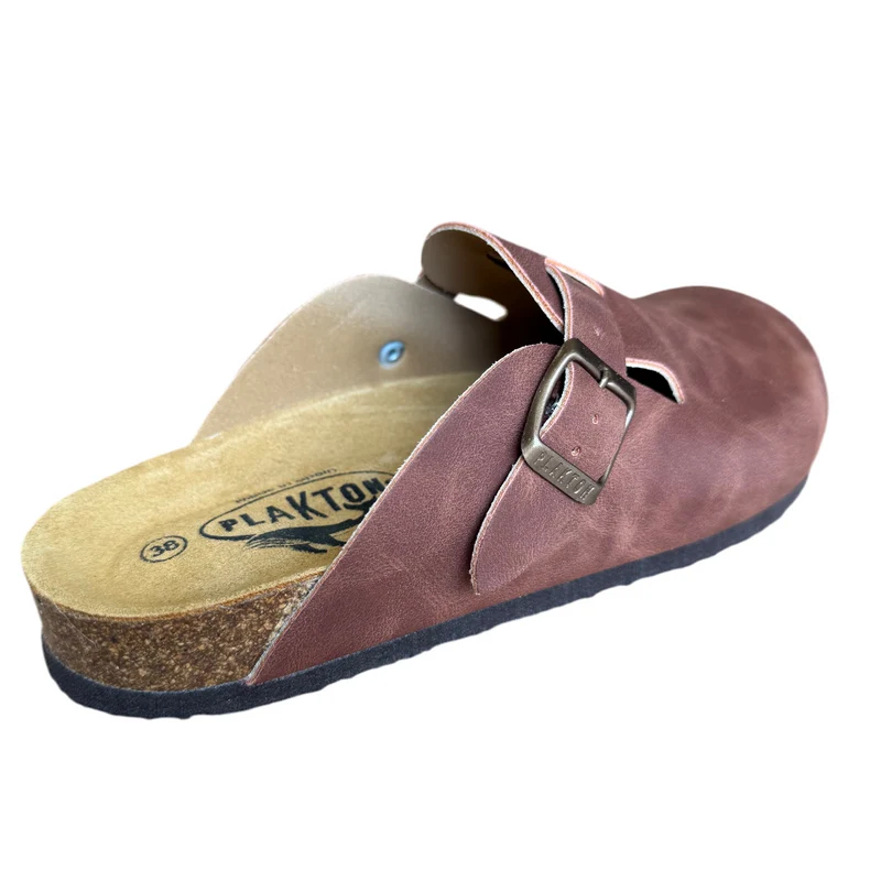 Plakton Gibraltar Lederpantolette - Braun