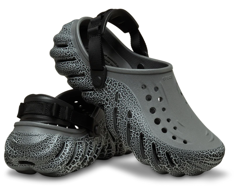 CROCS Unisex Echo Crackle Clog | Schiefergrau
