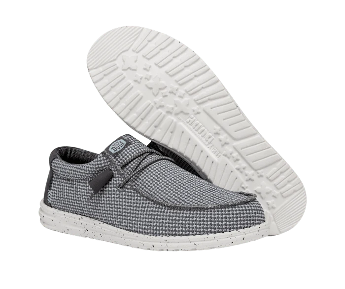 Hey Dude Wally Sport Mesh-Mokassin für Herren | Grau