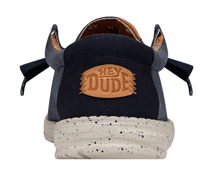 Hey Dude Wally Herren-Mokassin aus gewaschenem Canvas | Marineblau
