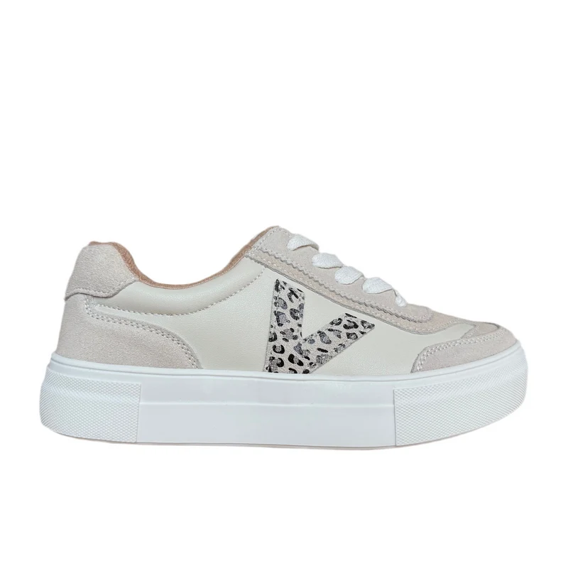 Drilleys Damen-Sneaker Eighty | Vanille-Cheetah