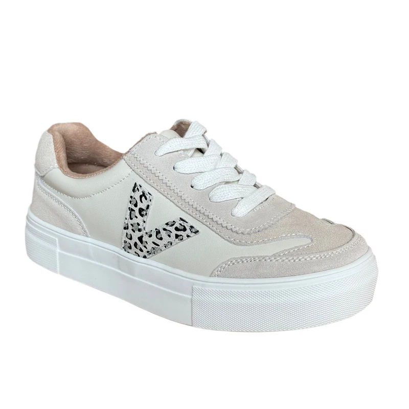 Drilleys Damen-Sneaker Eighty | Vanille-Cheetah