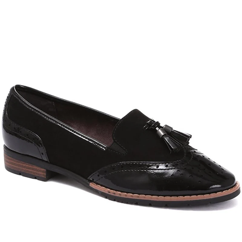 Tassel Loafers - JANSP26017 / 310 349 - Black