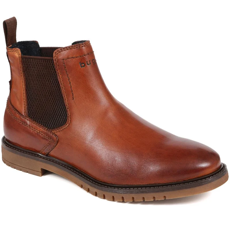 Leather Chelsea Boots - BUG38509 / 324 042 - Tan
