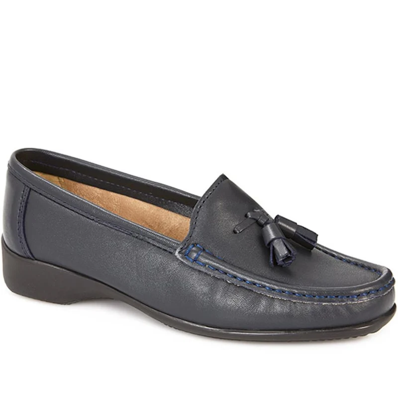 Leather Tassel Loafers - CONT25000 / 309 198 - Navy