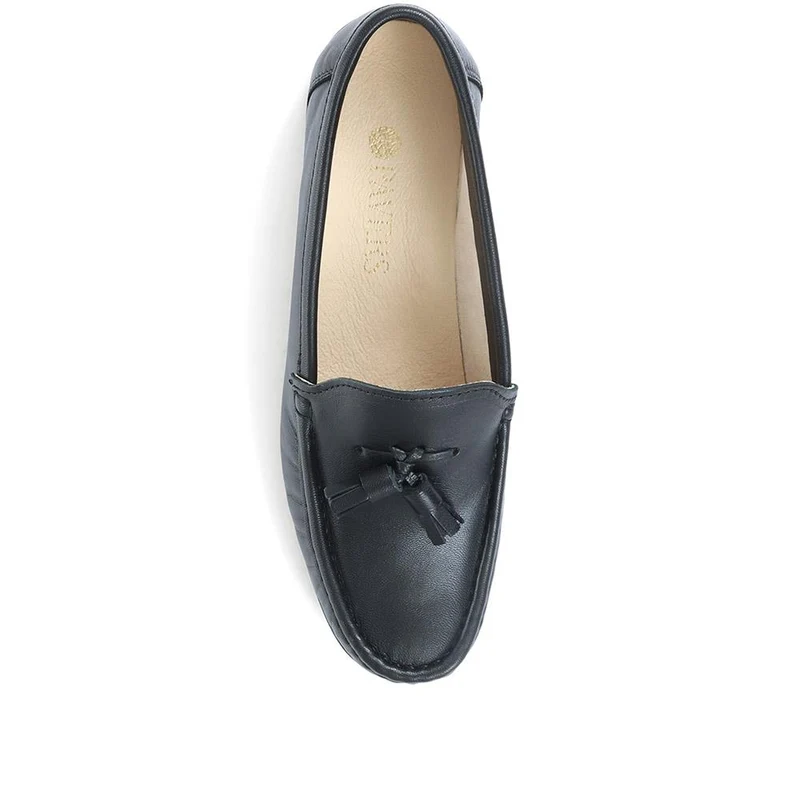 Leather Tassel Loafers - CONT25000 / 309 198 - Black