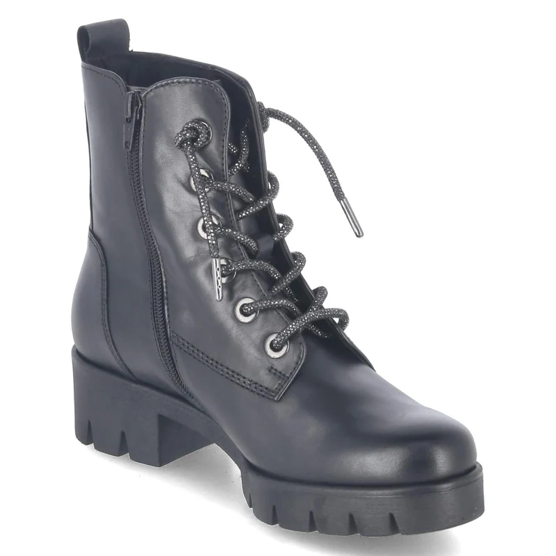 Schnürstiefeletten Schwarz