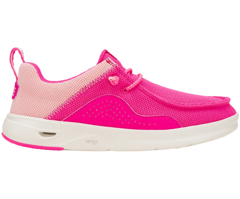Hey Dude Wally Y Hey2O Colourblock Mokassin für Kinder | Pink Glo / Hellrosa