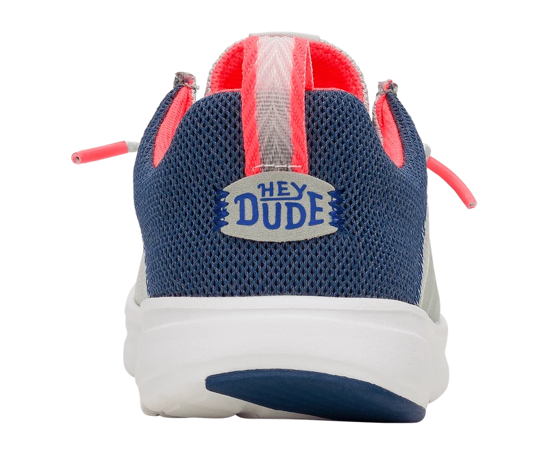 Hey Dude Wally Y Hey2O Kindermokassin mit Farbblockmuster | Sturmgrau / Marineblau