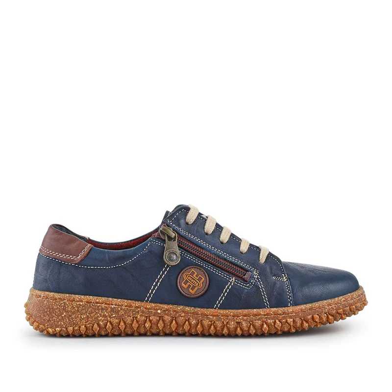 Loretta Leather Trainers - HAK38023 / 324 496 - Navy