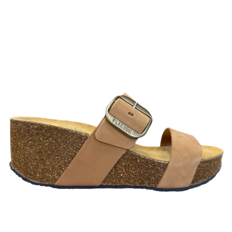 Plakton Alicante Hi Nubuk-Sandale für Damen - Toffee