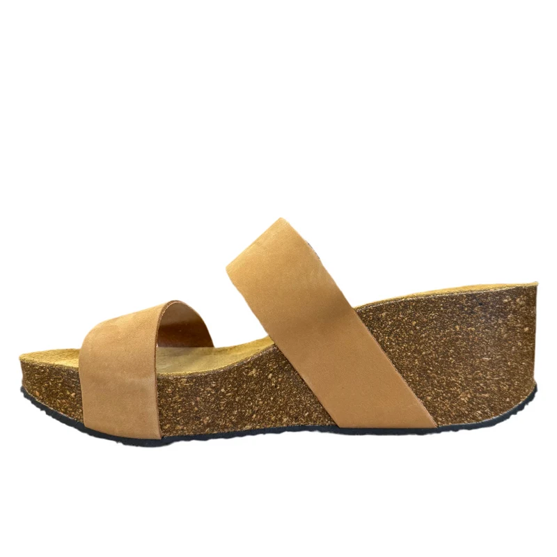 Plakton Alicante Hi Nubuk-Sandale für Damen - Toffee