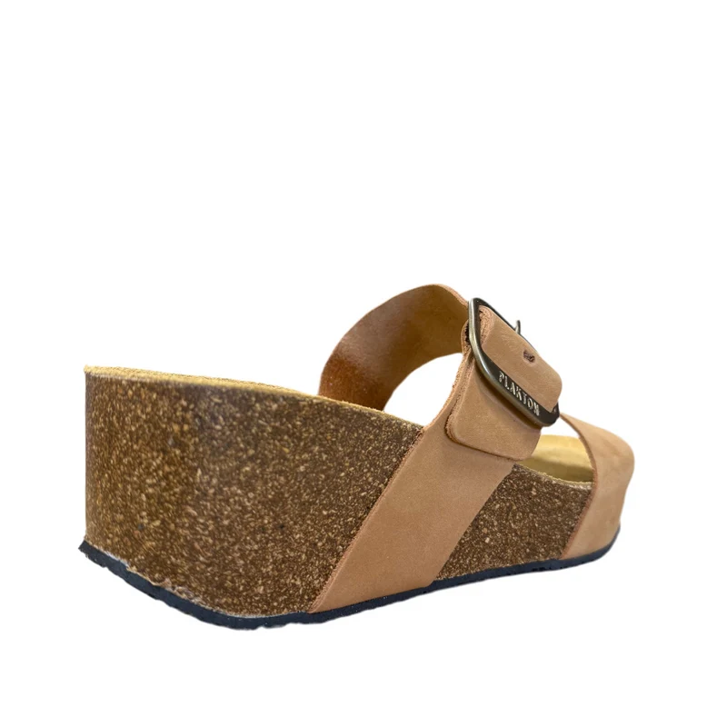 Plakton Alicante Hi Nubuk-Sandale für Damen - Toffee