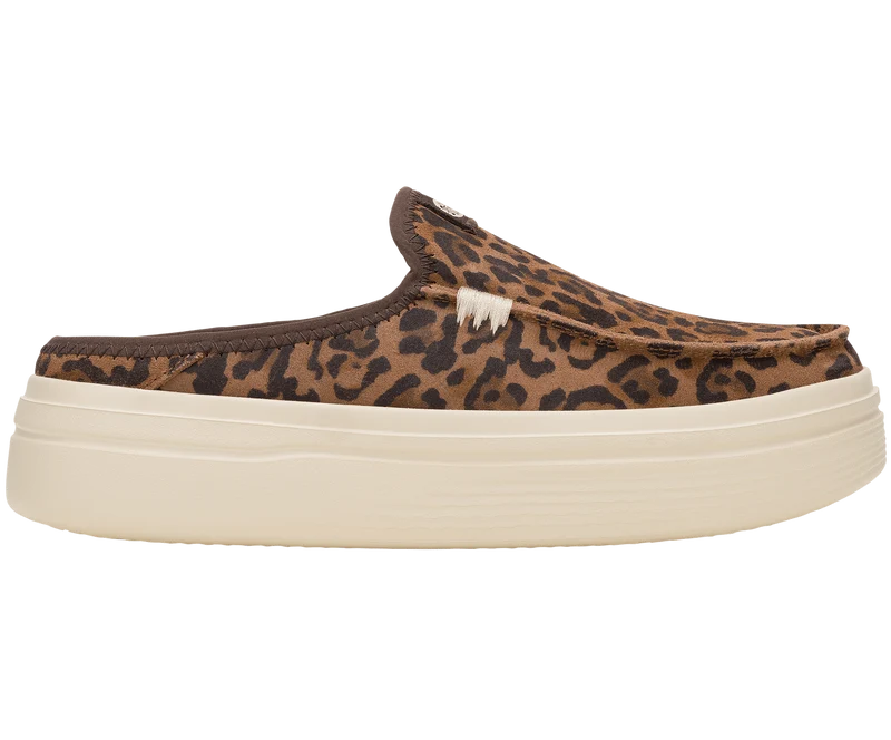 Hey Dude Austin Lift Classic Damenschuh aus Wildleder | Brauner Leoparden