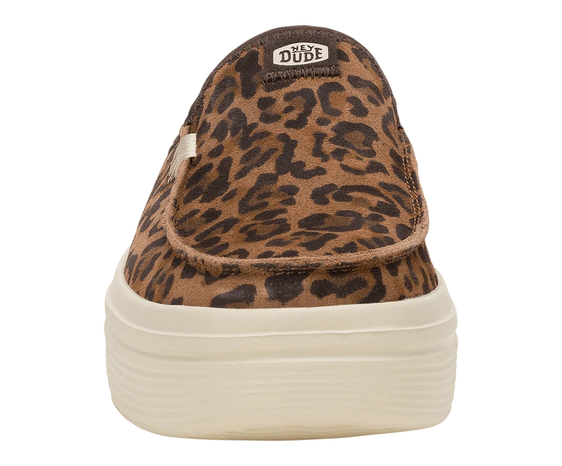 Hey Dude Austin Lift Classic Damenschuh aus Wildleder | Brauner Leoparden