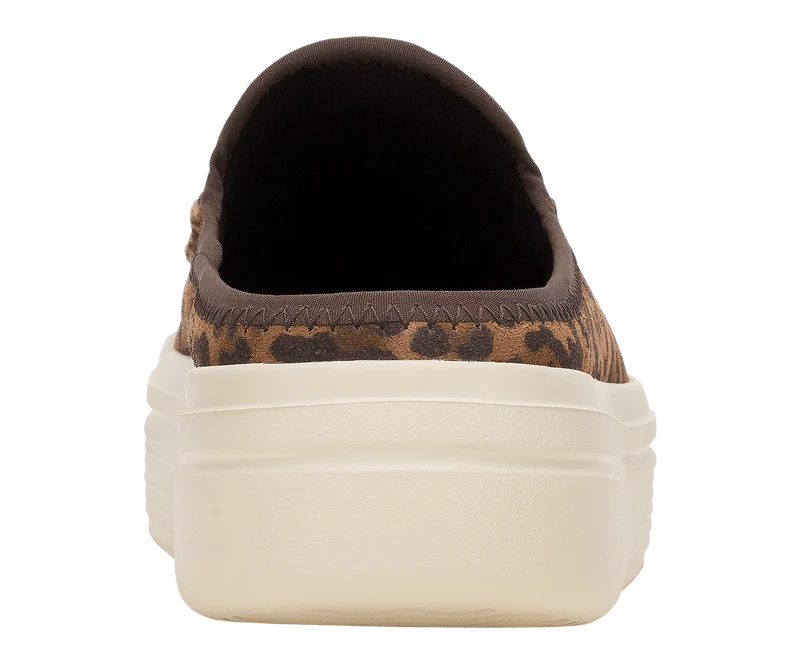 Hey Dude Austin Lift Classic Damenschuh aus Wildleder | Brauner Leoparden