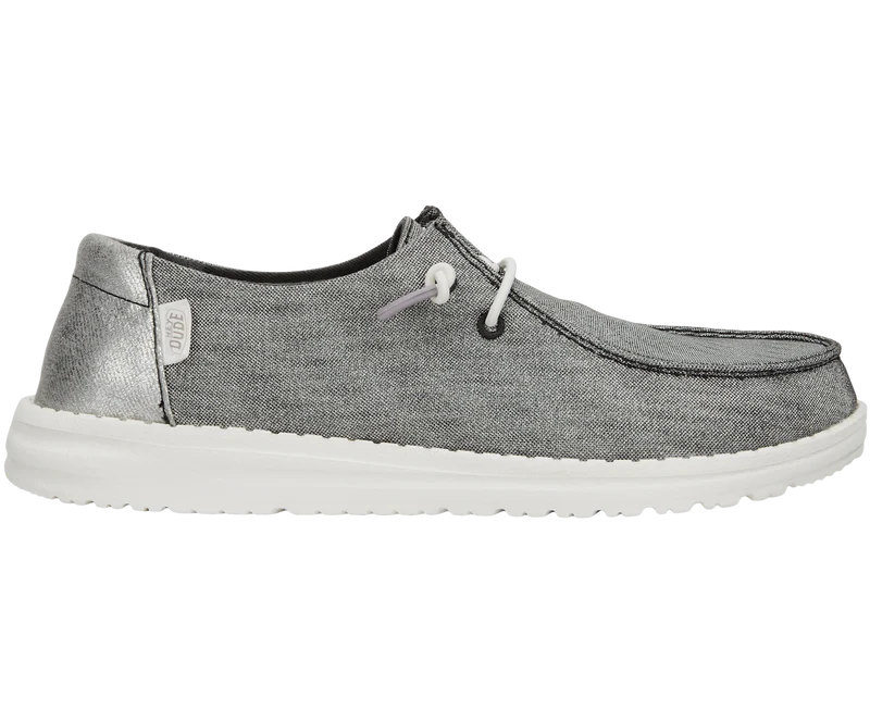 Hey Dude Damen-Mokassin Wendy Metallic Sparkle | Anthrazit