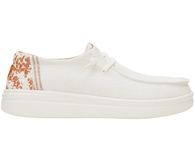 Hey Dude Damen-Mokassins von Wendy Rise mit Tiermotiven | Weiß