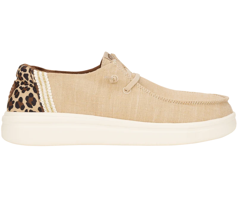 Hey Dude Damen-Mokassin „Tiermotiv“ von Wendy Rise | Hellbraun
