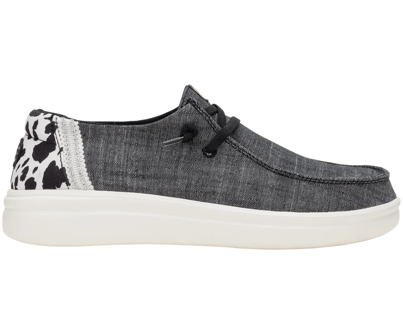 Hey Dude Wendy Rise Damen-Mokassin mit Tiermotiven | Schwarz