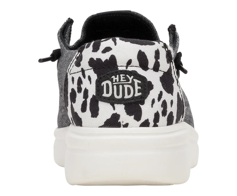 Hey Dude Wendy Rise Damen-Mokassin mit Tiermotiven | Schwarz