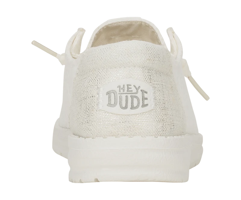 Hey Dude Damen-Mokassin Wendy mit Lochspitze | Weiß