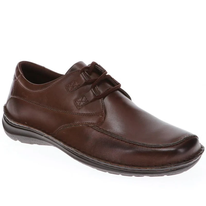 Wide Fit Leather Lace-Up Shoes - PARK40035 / 325 803
