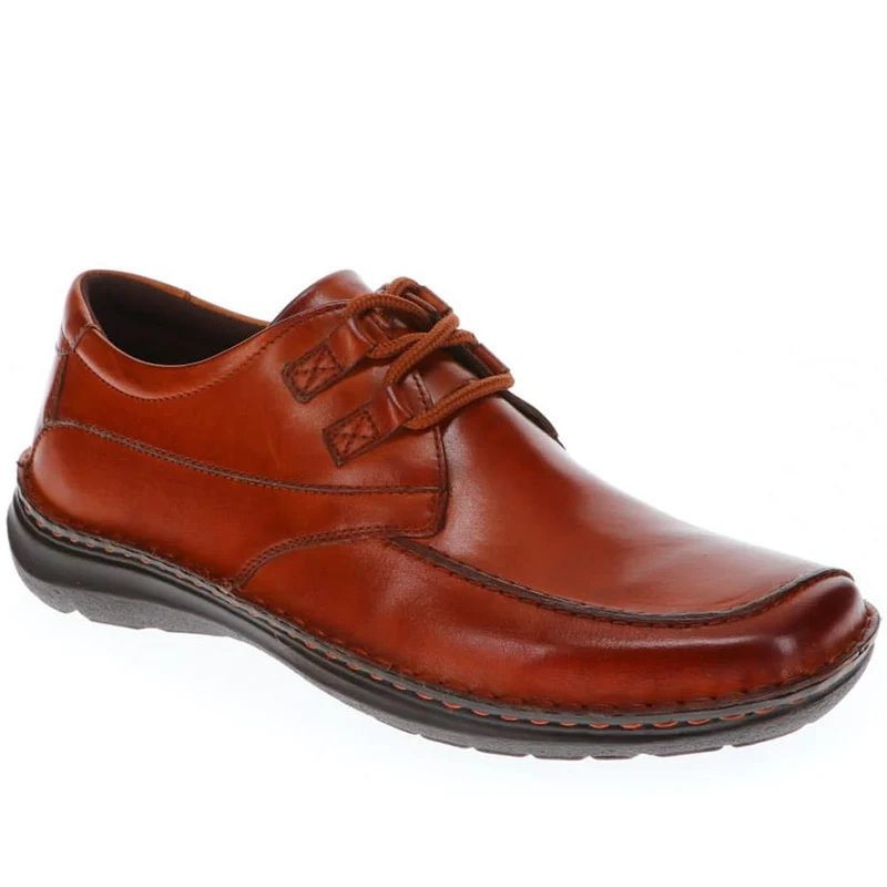 Wide Fit Leather Lace-Up Shoes - PARK40035 / 325 803