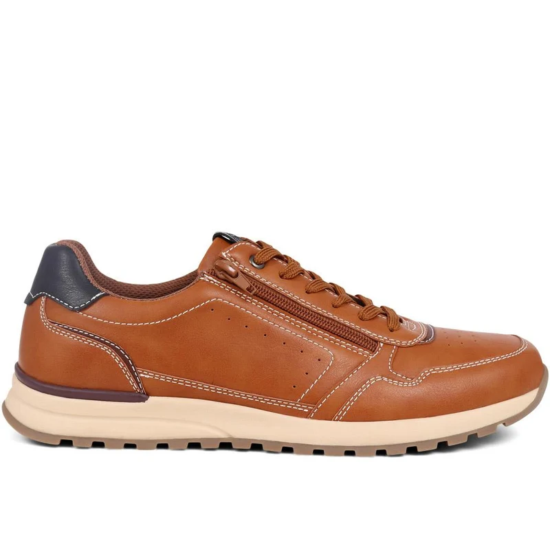 Lace Up Trainers - CHANG39001 / 324 987 - Tan