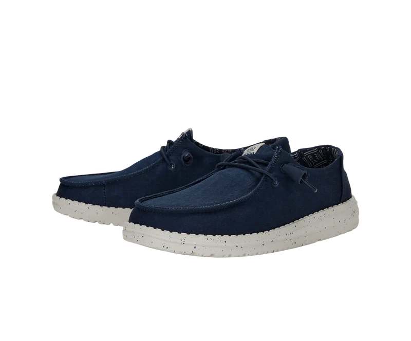 Hey Dude Damen-Mokassin Wendy aus Stretch-Canvas | Marineblau