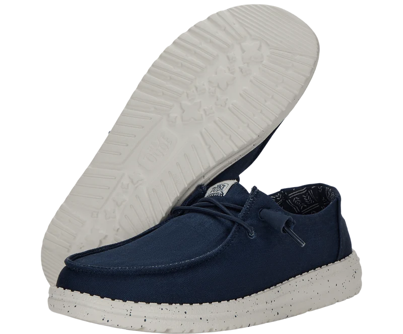 Hey Dude Damen-Mokassin Wendy aus Stretch-Canvas | Marineblau