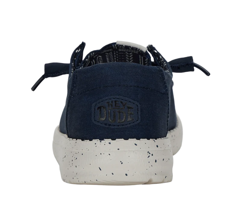 Hey Dude Damen-Mokassin Wendy aus Stretch-Canvas | Marineblau
