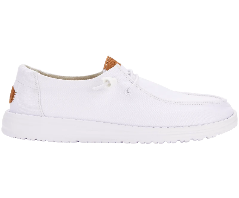 Hey Dude Damen-Mokassin Wendy aus Stretch-Canvas | Weiß
