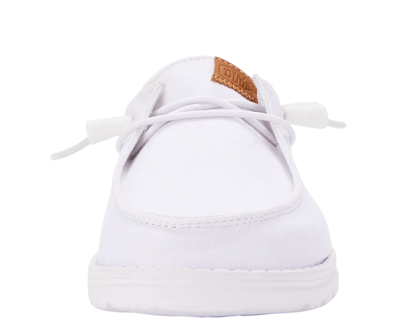 Hey Dude Damen-Mokassin Wendy aus Stretch-Canvas | Weiß