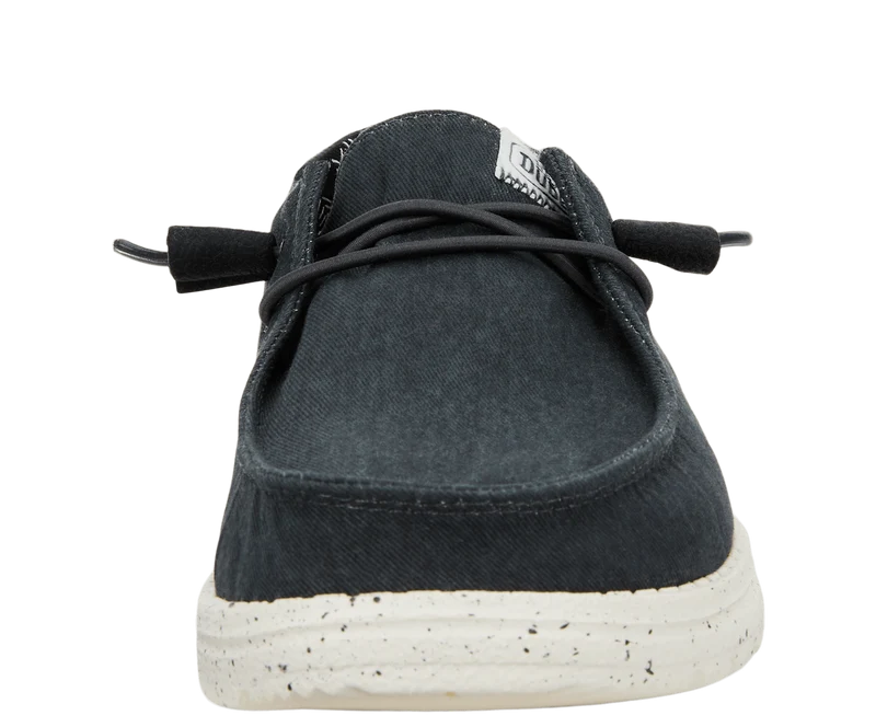 Hey Dude Wendy Damen-Mokassin aus Stretch-Canvas | Schwarz