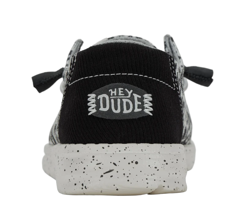 Hey Dude Damen-Mokassin Wendy mit Leopardenmuster | Schwarz/Grau