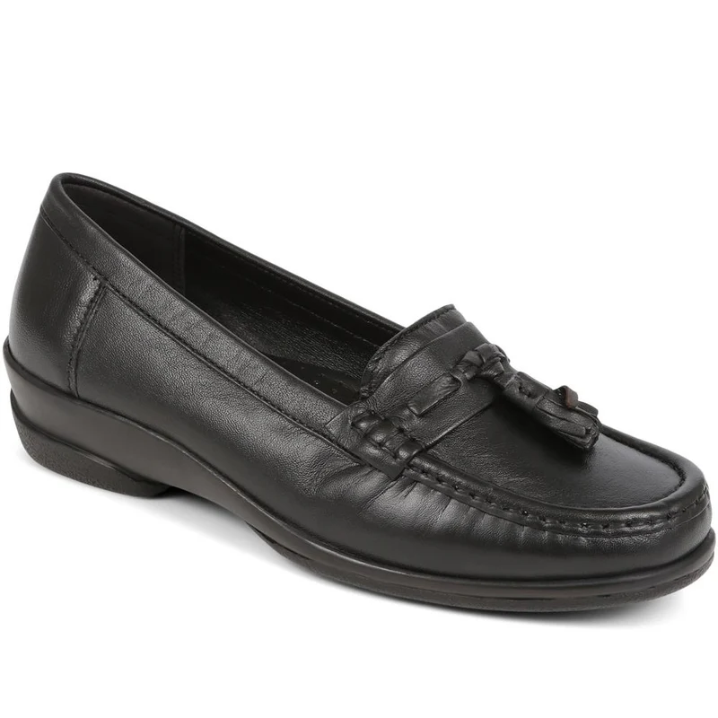Leather Slip-On Loafers - NAP38023 / 325 236