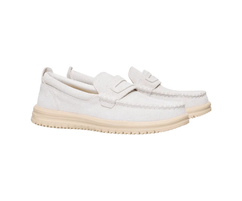Hey Dude Wally NXT Herren-Loafer | Egret / Wood Ash