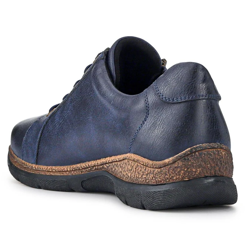 Wide Fit Casual Bungee Lace Shoes - WOIL41042 / 326 927 - Navy