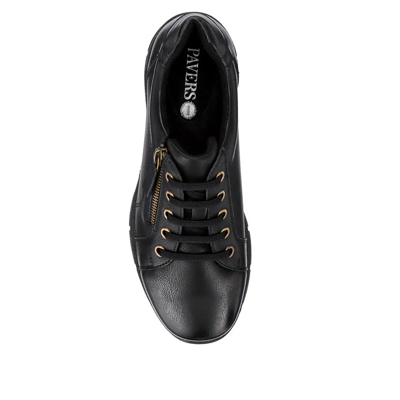 Wide Fit Casual Bungee Lace Shoes - WOIL41042 / 326 927 - Black