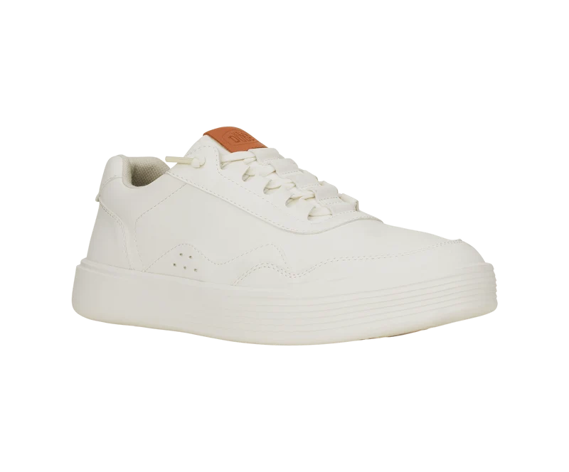 Hey Dude Hudson Classic Herren-Sneaker | Weiß