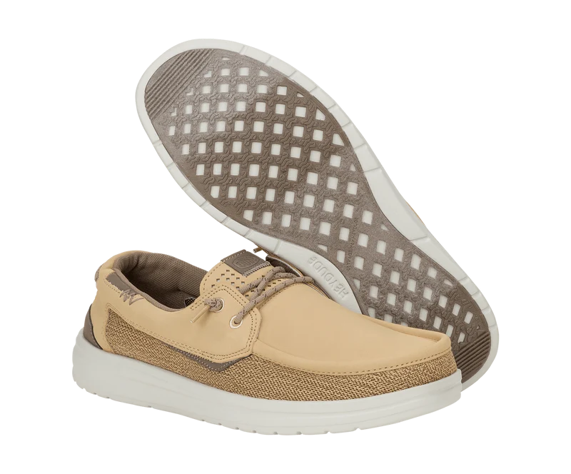 Hey Dude Welsh Grip Classic Mesh Herrenmokassin | Weihrauchbraun