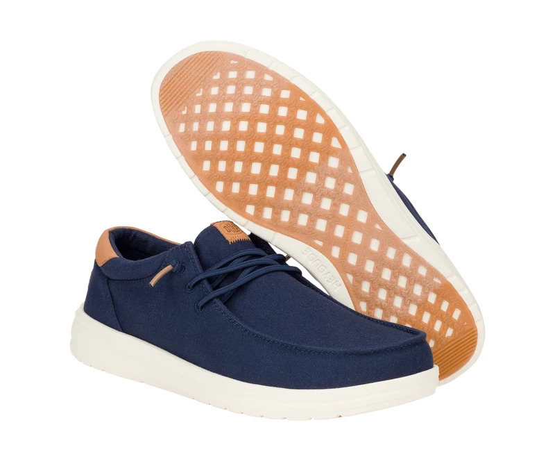 Hey Dude Herren Paul Canvas Mokassin | Marineblauer Blazer