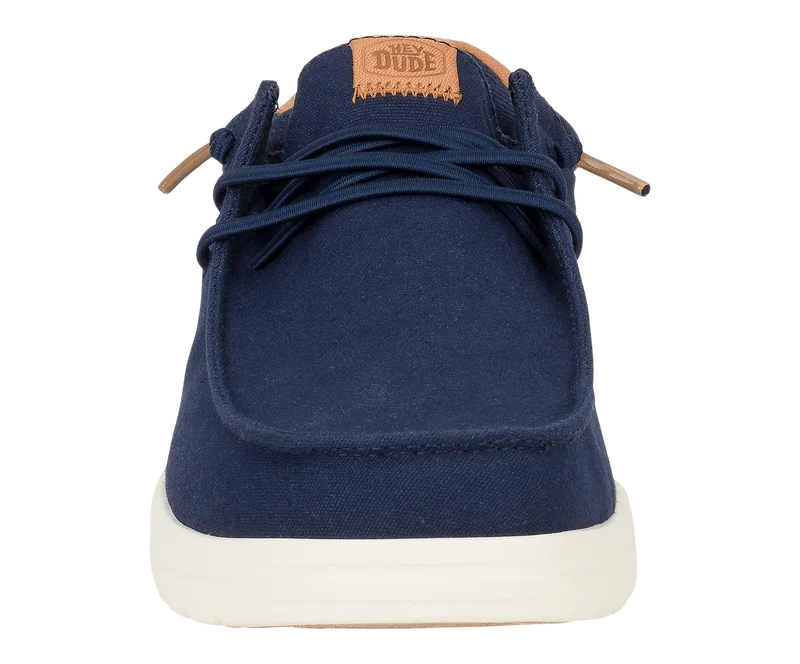 Hey Dude Herren Paul Canvas Mokassin | Marineblauer Blazer