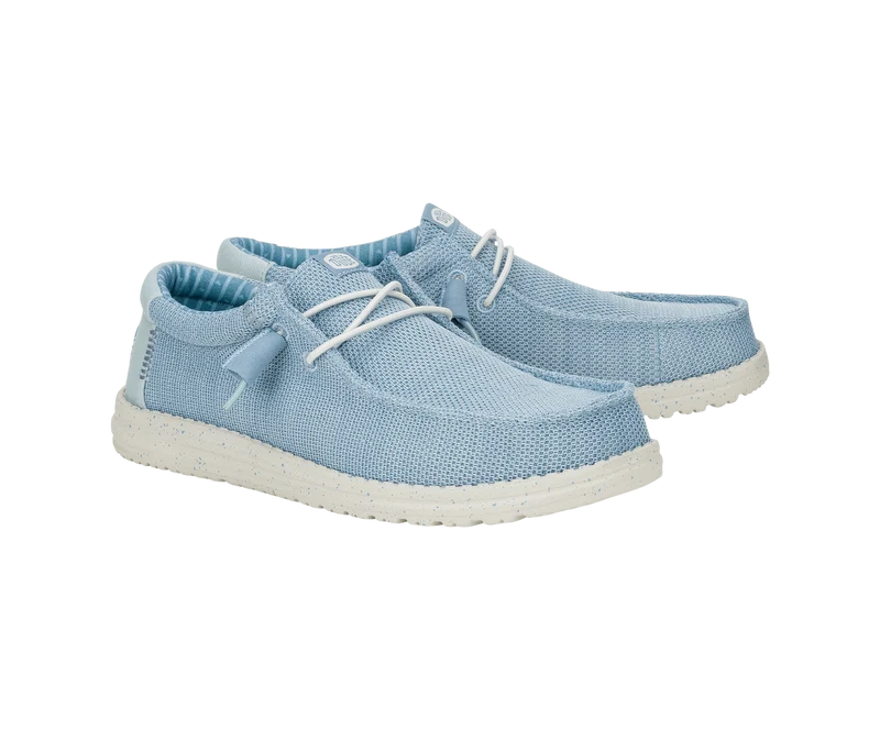 Hey Dude Wally Stretch-Socken für Herren, Mokassins | Wolkenblau / Morgenblau